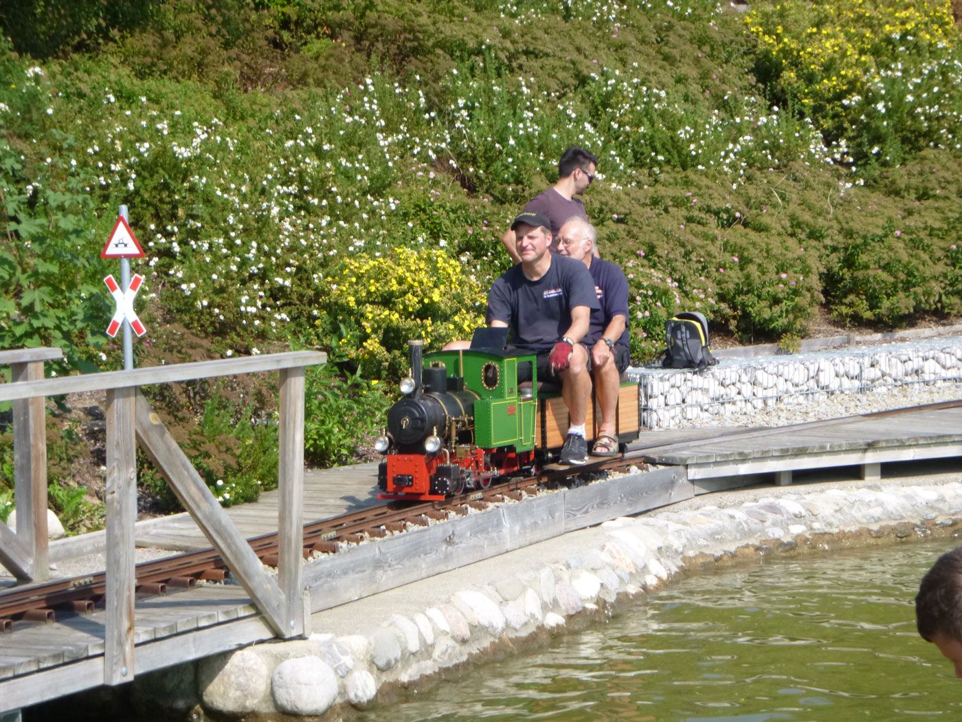 Expertentreffen der Parkbahnszene Süd auf der Obralino Minibahn 2020, in Neukirchen an der Vöckla