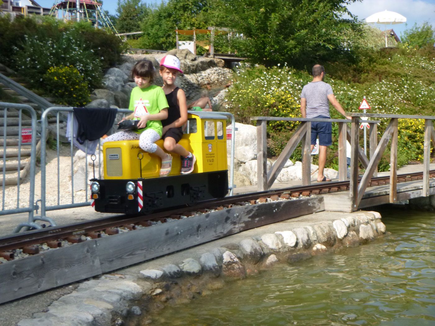 Expertentreffen der Parkbahnszene Süd auf der Obralino Minibahn 2020, in Neukirchen an der Vöckla