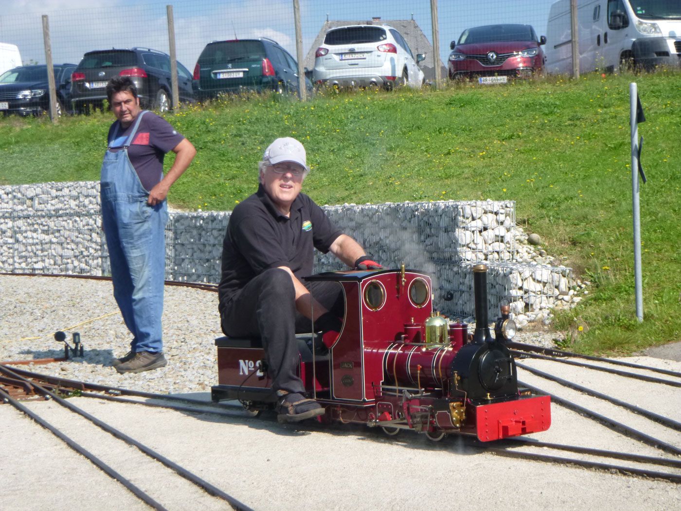 Expertentreffen der Parkbahnszene Süd auf der Obralino Minibahn 2020, in Neukirchen an der Vöckla